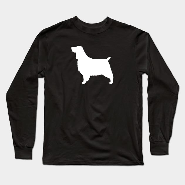 English Springer Spaniel Silhouette Long Sleeve T-Shirt by Coffee Squirrel